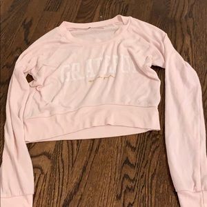 spiritual gangster cropped long sleeve